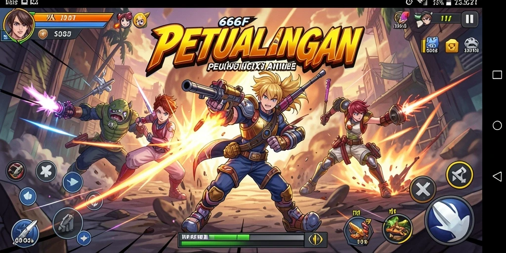 Tampilan gameplay yang seru dan grafis menakjubkan di 666F.