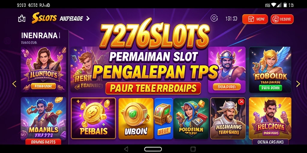Tampilan menawan dari gameplay 7276SLOTS yang mendebarkan.