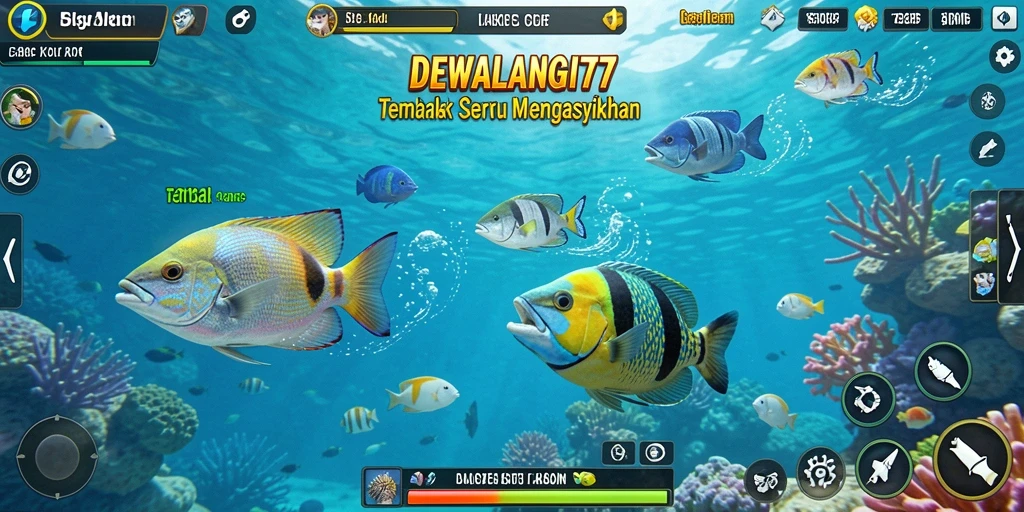 Gameplay seru menangkap ikan di DEWALANGIT77.