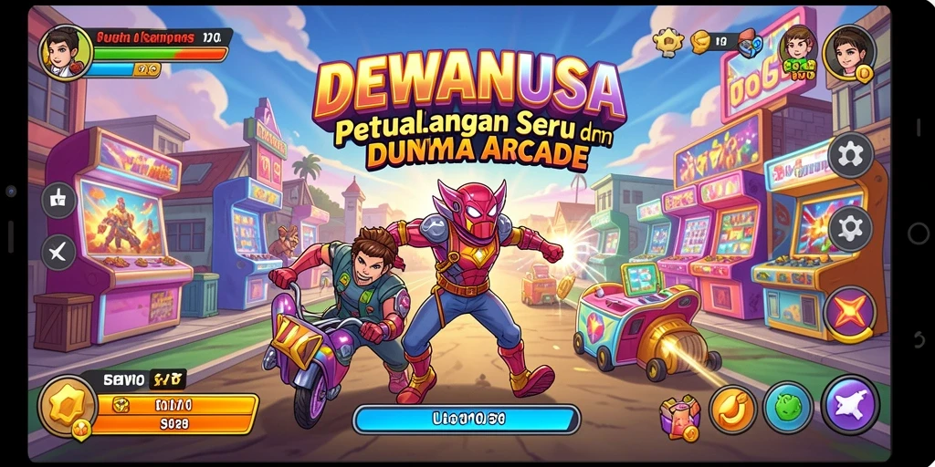 Screenshot gameplay DEWANUSA yang penuh aksi dan tantangan.