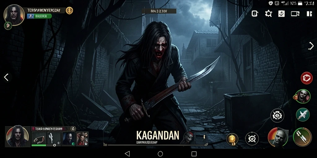 Screenshot menampilkan momen menegangkan dalam gameplay KAGANDAN.
