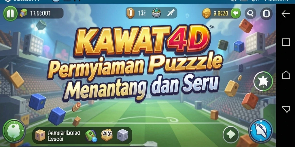 Tampilan gameplay KAWAT4D yang menantang dan seru.
