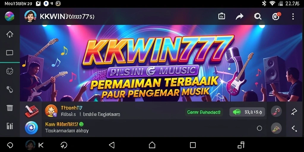 Screenshot gameplay KKWIN777 menampilkan pengalaman bermain musik yang seru.