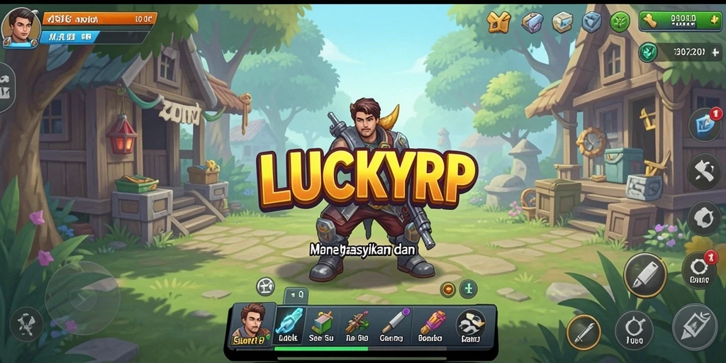 Tampilan gameplay LUCKYRP yang mendebarkan dan menyenangkan.