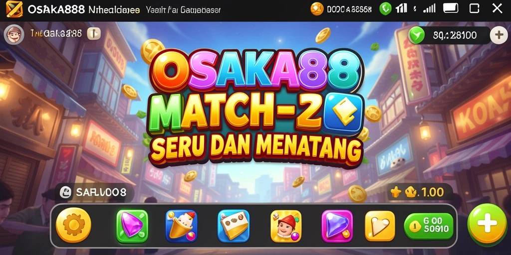 Tampilan gameplay OSAKA88 yang menggembirakan dan penuh warna.