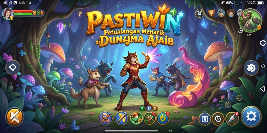 Tangkapan layar utama <strong>PASTIWIN</strong> yang menampilkan gameplay seru dan grafis mengagumkan.
