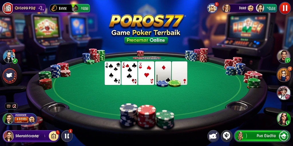 Tampilan gameplay poker seru di POROS77 dengan grafik menawan.