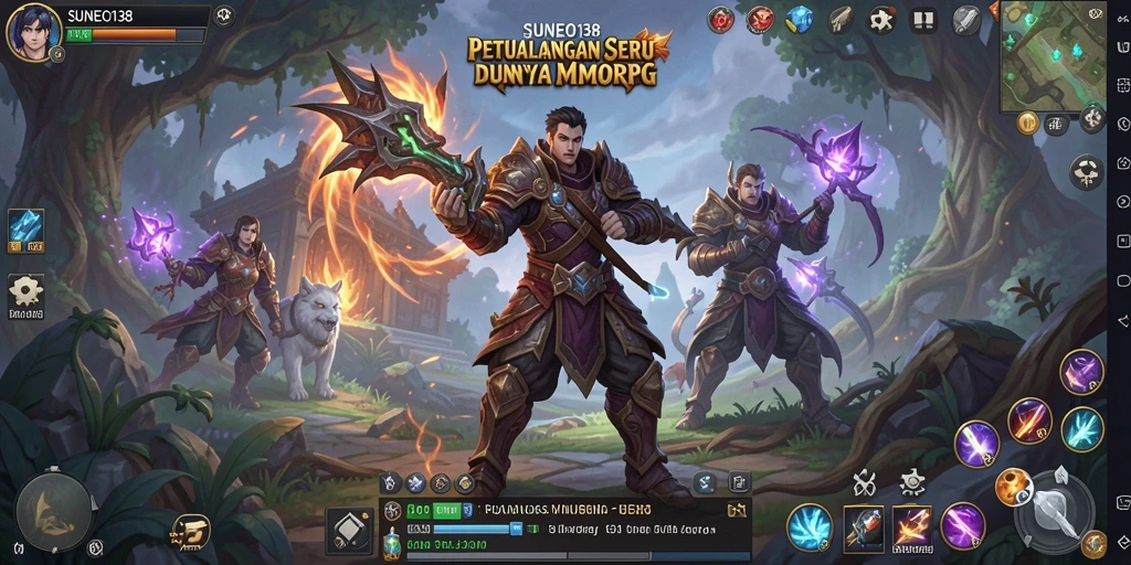 Tampilan gameplay SUNEO138 yang menarik dan dinamis dalam dunia MMORPG.