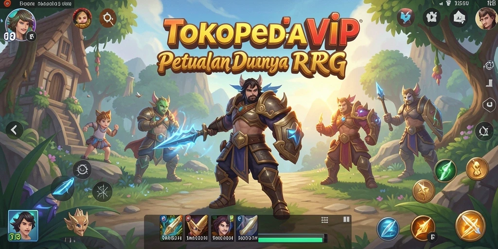 Tampilan gameplay seru dari TOKOPEDIAVIP dengan aksi RPG yang mendebarkan.